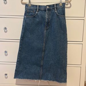 Mango denim skirt
